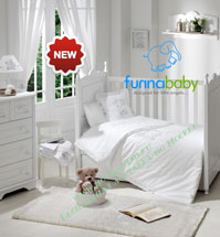    Funnababy Lovely Bear White 3  NEW!